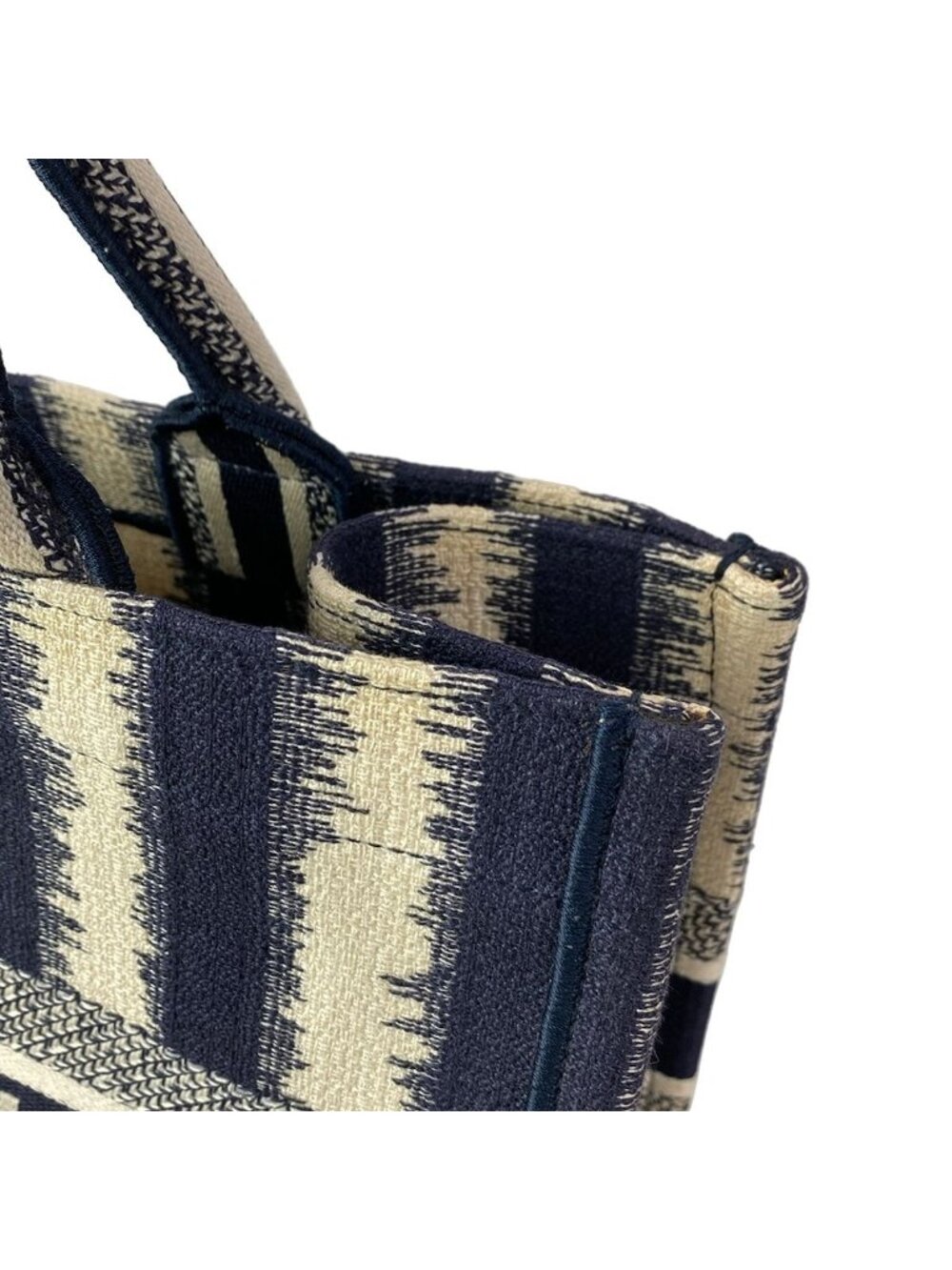 ★SOLD★ Dior Tote Book Vintage Small Navy White - Picture 15 of 15
